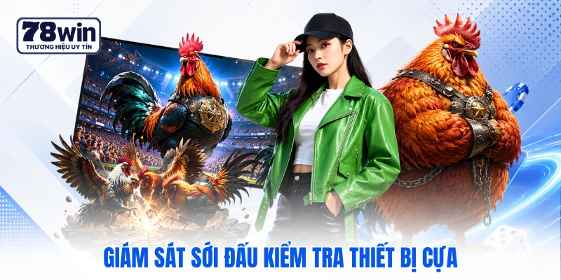 Giám sát sới đấu kiểm tra thiết bị cựa