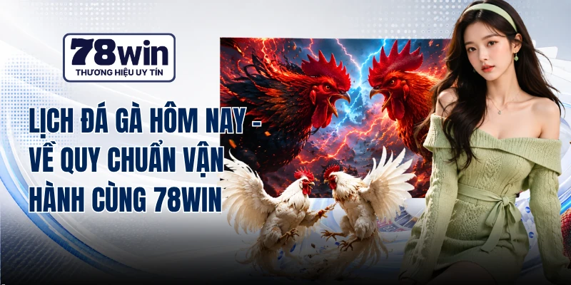 Lịch Đá Gà Hôm Nay - Về Quy Chuẩn Vận Hành Cùng 78WIN